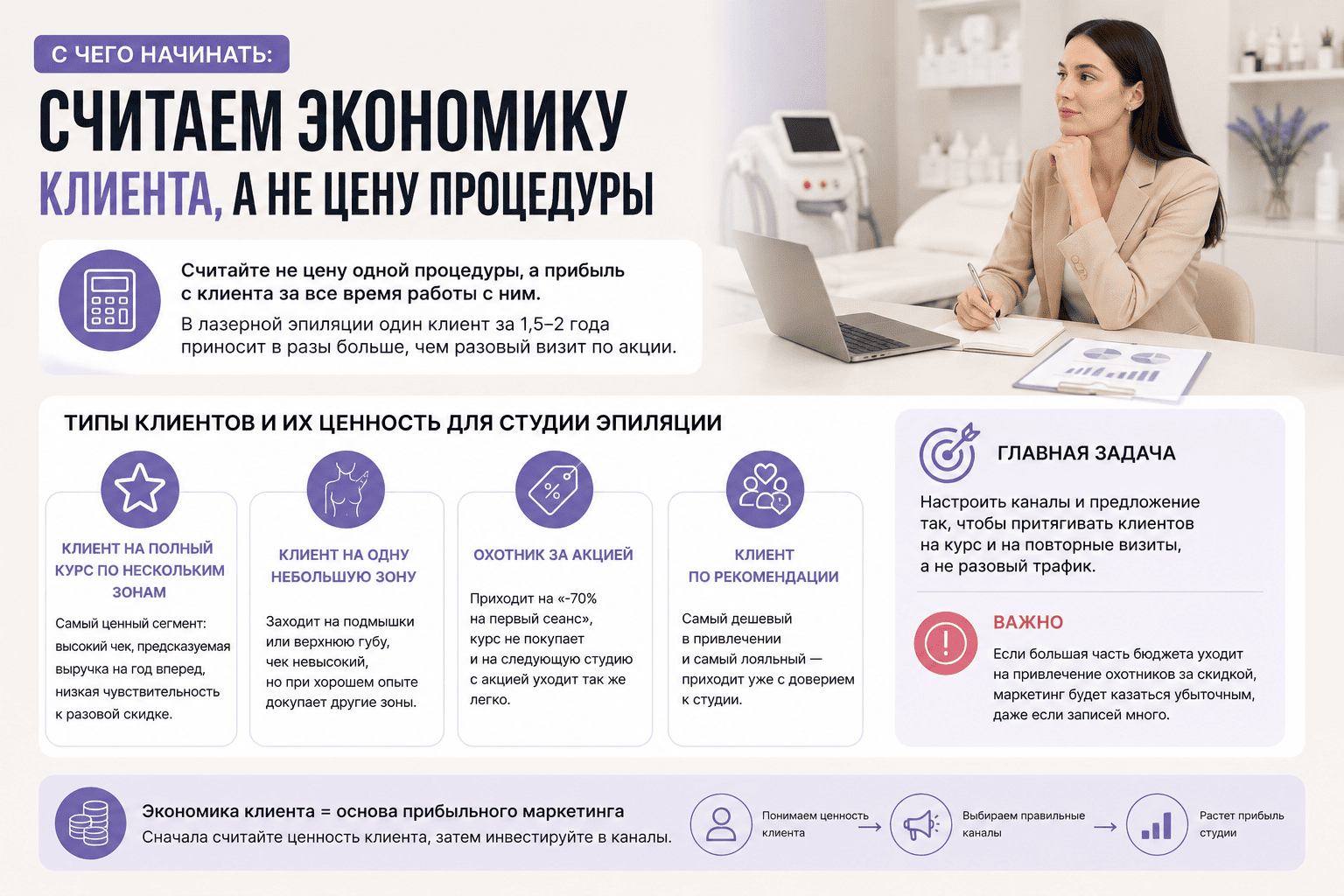 Как продвигать услуги лазерной эпиляции: где брать клиентов студии